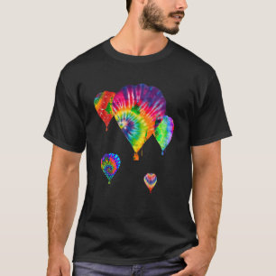 Fun Hot Air Ballon Hippie Gefärbte Krawatte Balloo T-Shirt