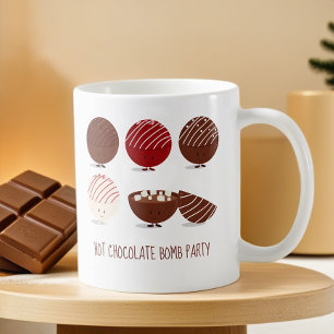Fun Hot Chocolate Bomb Party Kaffeetasse