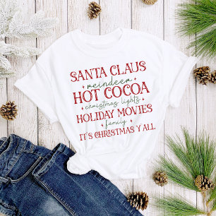 Fun Hot Cocoa Holiday Movies Weihnachten Frauen T-Shirt