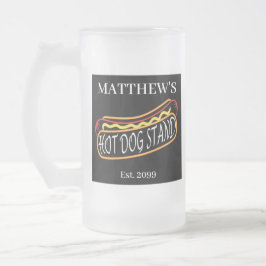 Fun Hot Dog Stand Trinkbehälter Soda Tumblers Bril Mattglas Bierglas