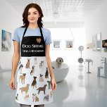Fun Hund Rassen Muster Pet Services wachsen Schürze<br><div class="desc">Dieses Design kann personalisiert werden, indem Sie die Option Anpassen auswählen, um Text hinzuzufügen oder andere Änderungen vorzunehmen. Wenn dieses Produkt die Möglichkeit hat, das Design auf einen anderen Gegenstand zu übertragen, stellen Sie bitte sicher, dass das Design bei Bedarf angepasst wird. Kontaktieren Sie mich unter colorflowcreations@gmail.com , wenn Sie...</div>