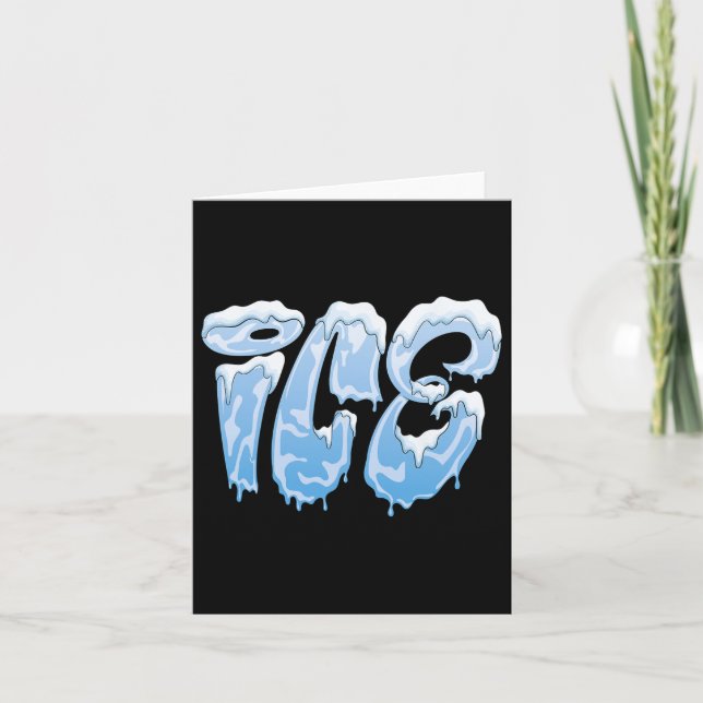 Fun Ice and Fire Costume Halloween Familie Matchin Karte (Vorderseite)