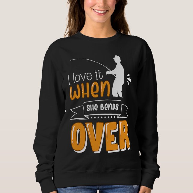 Fun ice fishing for anglers and fishermen sweatshirt (Vorderseite)