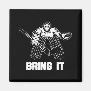Fun Ice Hockey Player Geschenk Goalie Apparel Graf Magnet