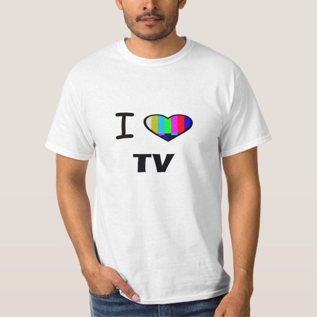 FUN! Ich höre Fernsehen T-Shirt (Vorderseite)