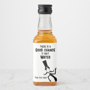 Fun Illustration Zitat - Liquor Label-Set Alkoholflaschenetikett