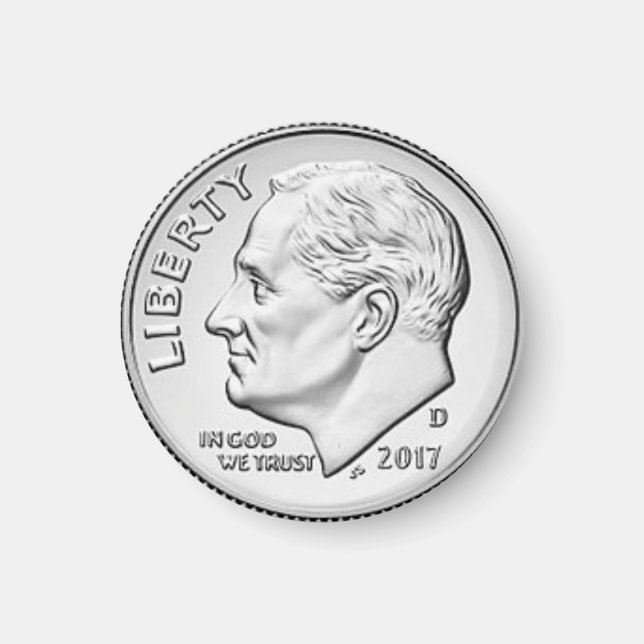 Fun Imitate Dime Coin Kühlschrank Magnet (Vorne)