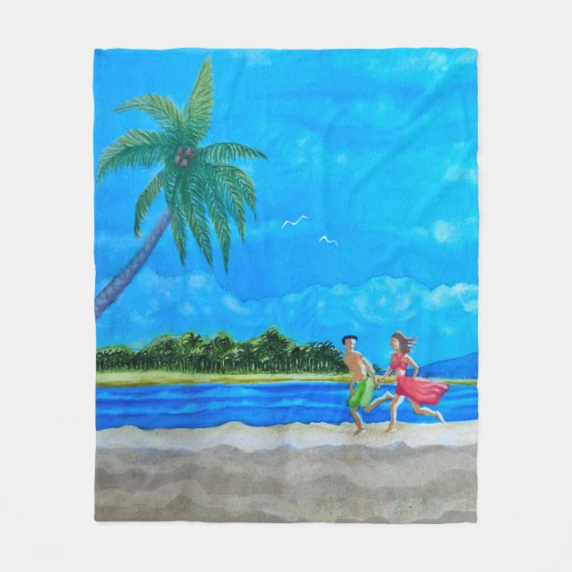 Fun in the Sun Run Fleecedecke (Vorderseite)