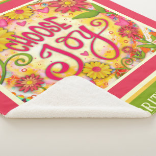 Fun Individuelle Name Wählen Sie Joy Pink Inspiriv Sherpadecke