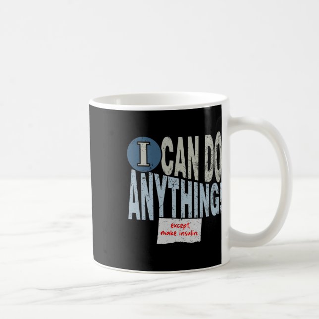 Fun Insulin T1d Diabetes 1 Kaffeetasse (Rechts)