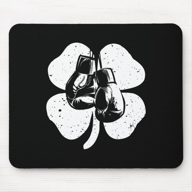 Fun Irish Boxing Kleeblatts Kostüm St Patrick's Da Mousepad (Vorne)