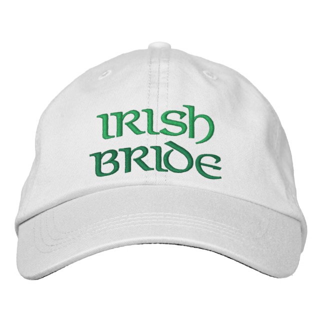 Fun Irish Bride bestickte Hat Wedding Geschenk Bestickte Baseballkappe (Vorderseite)