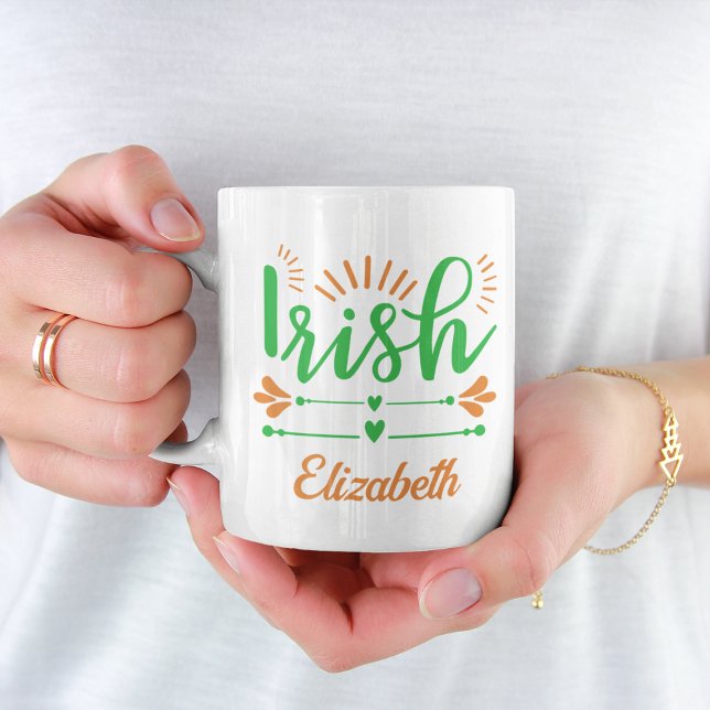 Fun Irish Pride Monogram Kaffeetasse (Von Creator hochgeladen)