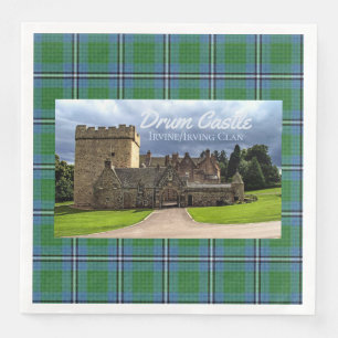 Fun Irvine/Irving Clan Drum Castle Tartan Serviette