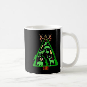 Fun Jagd Hirsch und Elk Hunter Weihnachtsbaum Hun Kaffeetasse