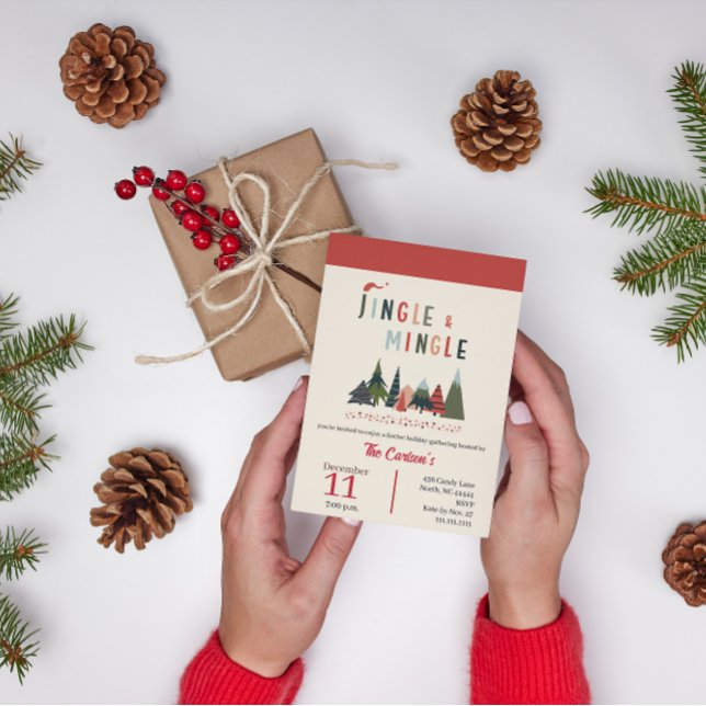 Fun Jingle und Mingle Weihnachten Party Einladung (Von Creator hochgeladen)