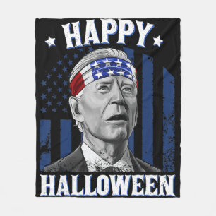 Fun Joe Biden glückliches Halloween verwirrt für 4 Fleecedecke