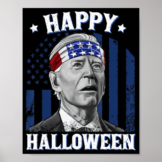 Fun Joe Biden glückliches Halloween verwirrt für 4 Poster (Vorne)
