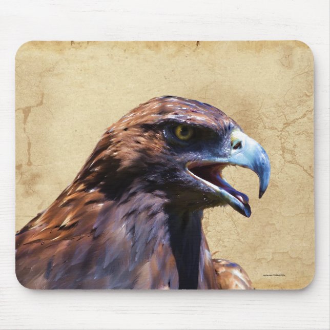 Fun Juvenile Bald Eagle Bad Attitude Mousepad (Vorne)