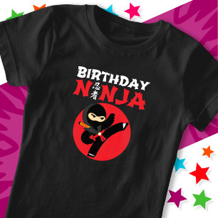 Fun Karate Party Kinder Kampfkunst Geburtstag Ninj T-Shirt