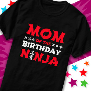 Fun Karate Party Kinder Mama des Geburtstags Ninja T-Shirt