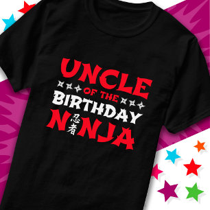 Fun Karate Party Kinder Onkel des Geburtstags Ninj T-Shirt