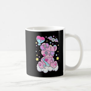 Fun Kawaii Pastel Goth Niedlicher Creepy Bär Anime Kaffeetasse