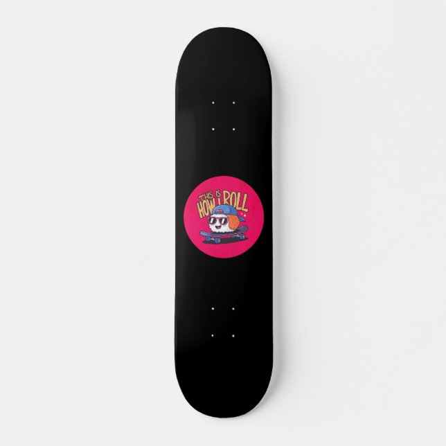 Fun Kawaii Sushi auf Skateboard (Vorne)