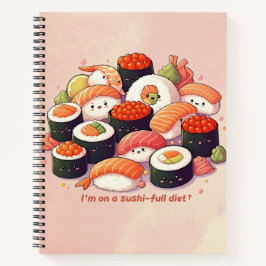 Fun Kawaii Sushi Notizbuch