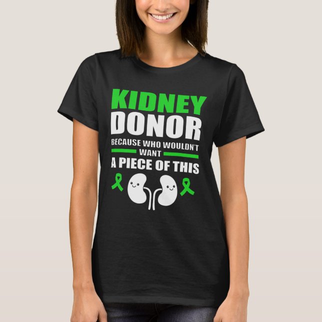 Fun Kidney Stone Niere Spender T-Shirt (Vorderseite)