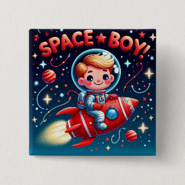 Fun kid's badge button