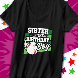 Fun Kids Baseball Party Schwester des Geburtstags T-Shirt
