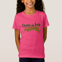 Fun Kids Cheetah Fast Jungle Cat Animal T - Shirt