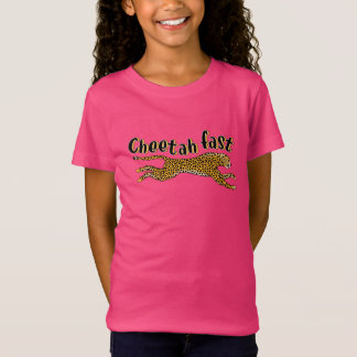 Fun Kids Cheetah Fast Jungle Cat Animal T - Shirt