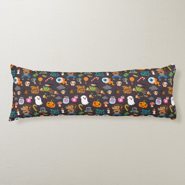Fun Kids Halloween Candy Zombie Witch Ghost Brains Seitenschläferkissen (Vorderseite)