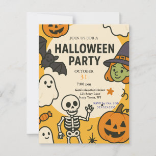 Fun Kids Halloween-Party Postkarte