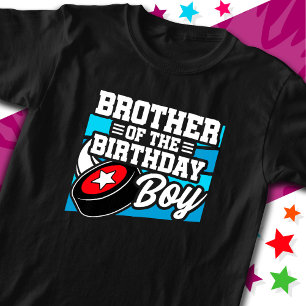 Fun Kids Hockey Party Bruder des Geburtstagskinder T-Shirt