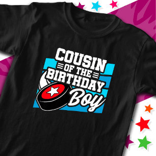 Fun Kids Hockey Party Cousin des Geburtstagskinder T-Shirt