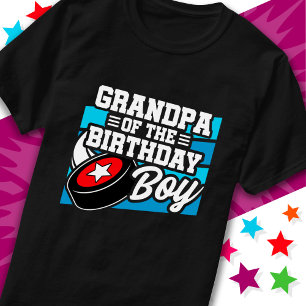 Fun Kids Hockey Party Opa der Geburtstagskinder T-Shirt