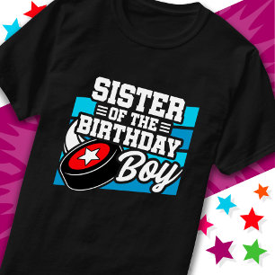 Fun Kids Hockey Party Schwester des Geburtstagskin T-Shirt