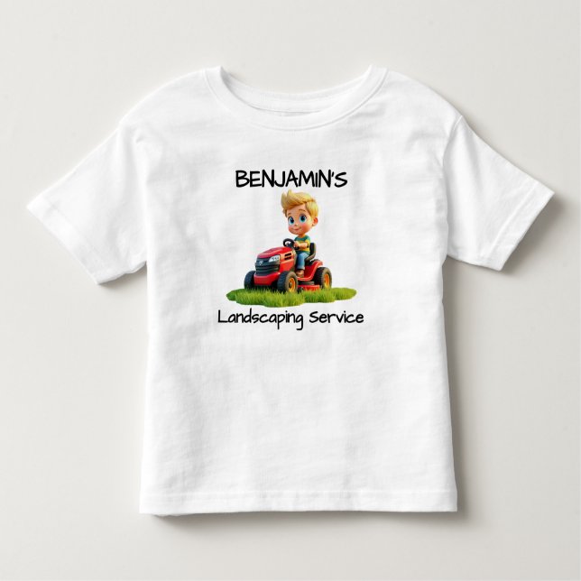 Fun Kids Rasenmäher T - Shirt oder Bodysuit (Vorderseite)