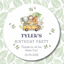 Fun Kids Safari Jungle Geburtstag Vielen Dank