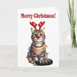 Fun Kitten Funny Cat Weihnachten Karte