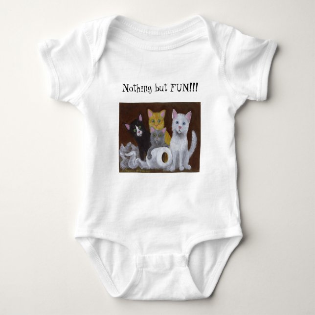 Fun Kittens Baby Bodysuit Strampler (Vorderseite)