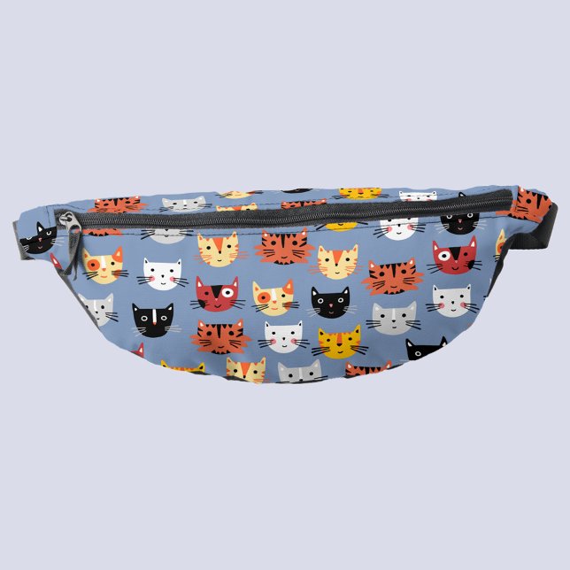 Fun Kitty Cat Bauchtasche (Fun cat pattern fanny pack)