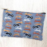 Fun Kitty Cat Pattern Zubehörtasche<br><div class="desc">Viele liebliche Katzen für Tierfreunde. Originelle Kunst von Nic Squirrell.</div>