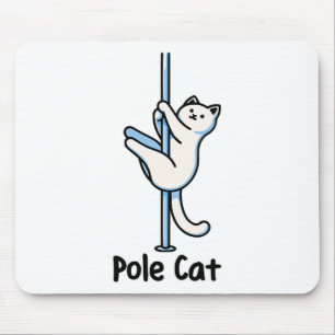 Fun Kitty Lover Spaß Cat Playing A Dancer Gag Uni Mousepad