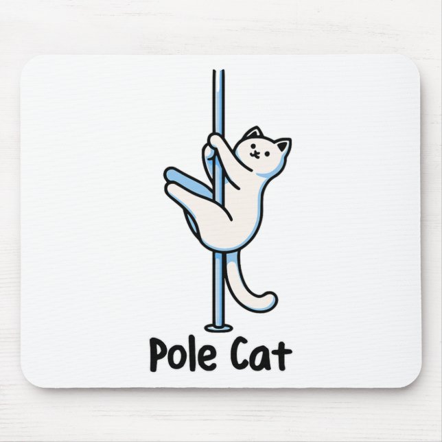 Fun Kitty Lover Spaß Cat Playing A Dancer Gag Uni Mousepad (Vorne)
