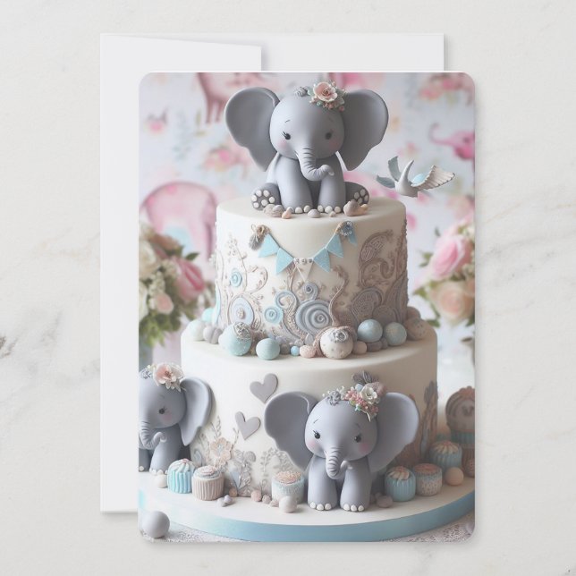 FUN KLEINE ELEPHANER LAYER CAKE (Vorderseite)