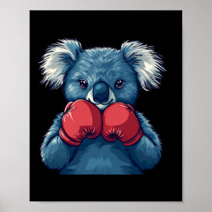Fun Koala Bärenboxen für einen Champion und Boxen Poster